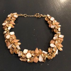 J. Crew Blush Cluster Choker Necklace